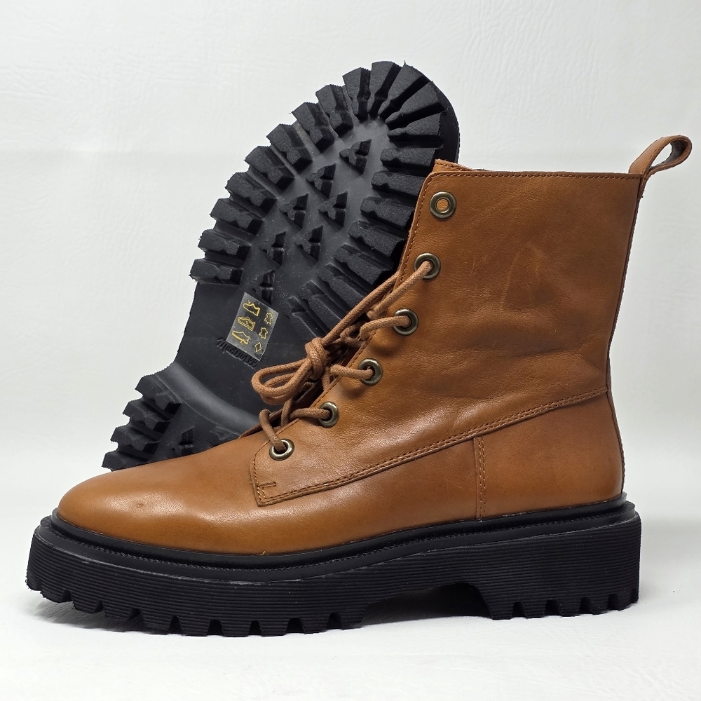 Madewell Brown Combat & Moto Boots